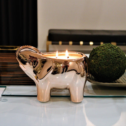 Gold Elephant Candle