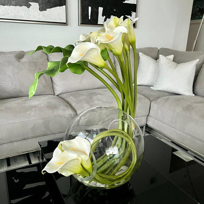 Crosswinds vase with calla lilies				
(Out of Stock)